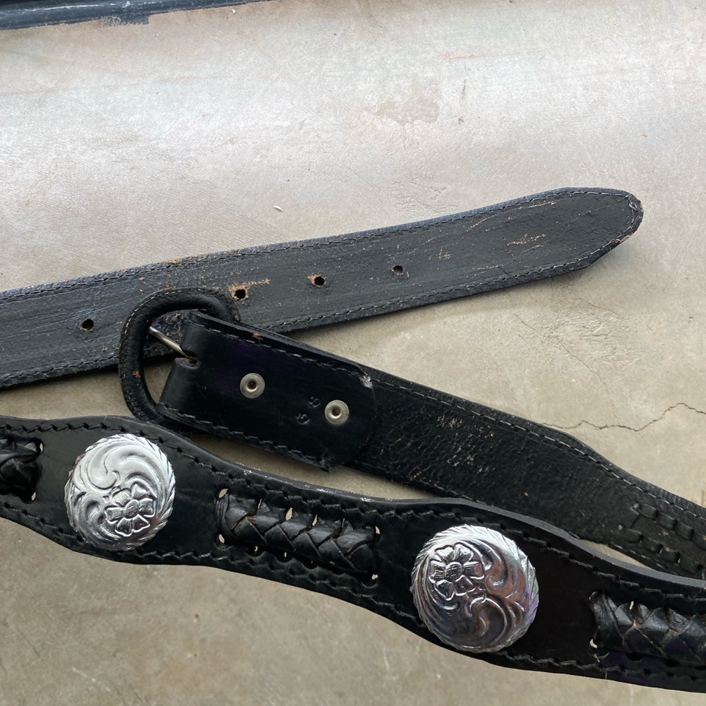 Black Belt with Silver Accents
